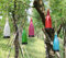 Sunboia 5er-Set LED Solar Powered Flasche Licht zum Aufhängen Terrasse Lampe Flamme Effekt Garten Yard Hängelampe