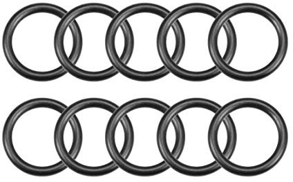 sourcing map 10Stk. Nitrilkautschuk O-Ringe 19mm AD 14mm ID 2.5mm Breite Metrische Dichtungsring Dichtung