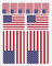 Generisch 10 Stück Flaggen Aufkleber USA Set | Sticker United States of Amerika Autoaufkleber