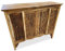 Massivholz Schrank KINAREE II - 100 x 80 cm Echtholz Sideboard aus Thailand mit Schnitzereien im Thai Style in der Farbe Natur