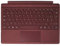 Microsoft Surface Pro Type Cover Belgian/Belgium AZERTY Backlit Alacantara Keyboard - Red, Compatible with Surface Pro 3/4/2017/5/6/7/7+