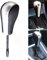 Hacreyatu Automatischer Schaltknauf aus Leder für BMW E36 E46 E39 E60 E61 E38 Z3 X5 E53 E81 E82 E87 E90 E91 E92 E93 E84 (Matt Silber, Lang)