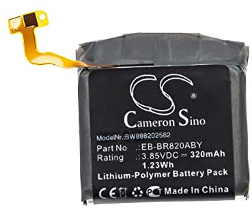 vhbw Batterie Compatible avec Samsung Galaxy Watch Active 2 smartwatch Montre connectée Bracelet Fitness (320mAh, 3,85V, Li-polymère)