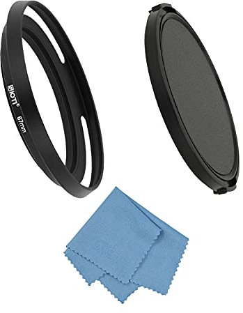 SIOTI 67mm Objektivhaube, 67mm ultradünne Objektivhaube, Vented+Alumina Material+Modisch, Reinigungstuch+Objektivkappe, kompatibel mit >12mm Fokus Weitwinkel Objektiv mit Gewinde (UT-67mm)