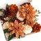 Lookein Fiori artificiali per decorazione di nozze fai da te bouquet da sposa centrotavola ghirlanda di fiori arco decorazione floreale decorazione per la casa, terracotta rustica