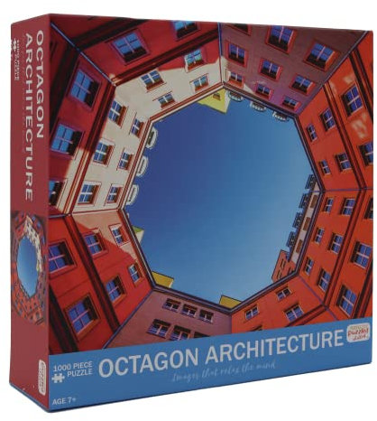 Perfectly Puzzled Octagon Architecture 1000 Piece, Gift for Any Puzzle Enthusiast and Adventurer, Ages 7+ 100600161