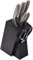 TSTSM Universal Messerblock Messerhalter Freischlitz Design Schwarz Messerständer Multifunktional Platzsparend Küche Organizer Ohne Messer