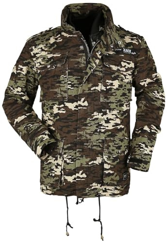Black Premium by EMP Herren Camouflage Übergangsjacke Army Field aus robustem Material und weicher Innenjacke M