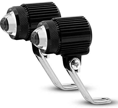 NWpangu [4 Modes] Phares Moto Antibrouillard à Led, 30W Projecteurs de Moto Phares Avant 3600LM Lampes de Conduite étanches pour moto vélo électrique atv utv camion suv, 2PCS
