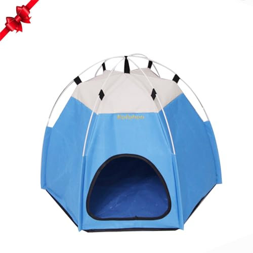 Tente Portable et Pliable pour Chien et Chat - Niche Imperméable pour l'Extérieur, Camping, Intérieur - Lit et Tapis pour Animaux