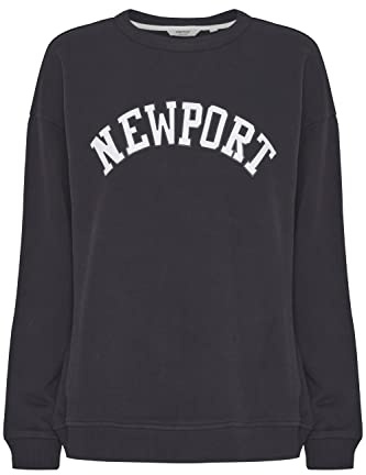 OXMO OXColeen Damen Sweatshirt Pullover Sweater Rundhals-Ausschnitt