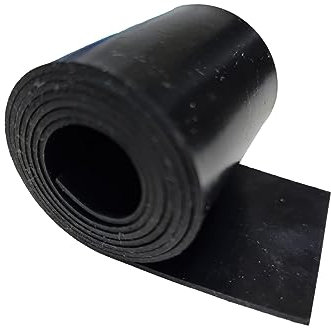 T&P Supplies Neoprene Rubber Strip - Black, 3mm Thick, 1000mm x 150mm