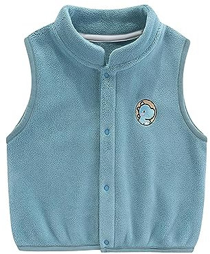 WOXIHUAN Gilet Invernale in Pile Bambini e Ragazzi Ragazze Giacca Caldo Cerniera Maglia Maglione Lavorato Senza Maniche per Bambina Cotone Bambini Gilet Modello per Primavera e Autunno 1-5 Anni