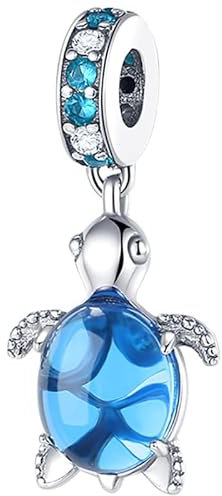 Panderu Charm Anhänger Damen 925 Sterling Silber für Armband Charms Beads passend für Pandora Armband und Halskette, Kompatibel mit Europäischen Armbänder für Frauen Mädchen