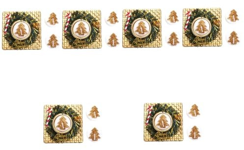 Warmhm 6 Boxen Rentier Kerze Decor Weihnachten Baum Duft Kerzen Hause Dekorative Für Weihnachten Party Layout Requisiten