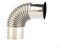 Edelstahl 90 Grad Ellenbogen Schornsteinauskleidung Bogen Ellenbogen Rohr Multi Rauchrohr für Outdoor Camping Holzofen Campingkocher Zubehör 60mm 70mm 80mm(3)