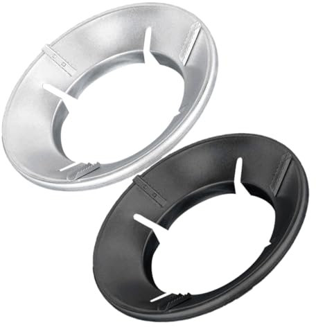 Yardenfun 2pièces Support Pour Wok à Gaz Lot De Anneau Pour Wok Anneau Coupe-vent Pour Support Métallique Pour Compatible Avec Table De Cuisson