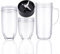 Transparenter Glasbecher mit Extraktordeckel, Ersatzteil für elektrische Mixer, Entsafter, Mixer, 30,5 ml, 625 ml