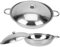 Cabilock Juego De 2 Ollas De Cocina De Metal Sartén De Acero Inoxidable Antiadherente Herramienta De Cocina Versátil