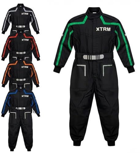 3GO Combinaison de motocross, kart pour enfants - Vêtements de moto pour quad MX tout-terrain - Go Karting ATV MTB BMX Enduro Dirt Bike - Combinaison une pièce
