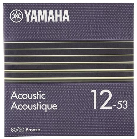 YAMAHA SA12 Cuerdas para Guitarra Acústica – Light (012-053), 80/20 Bronze