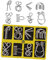 Toyvian 2 Sätze Schalte Puzzle kinderpuzzle Geschicklichkeitsspielzeug Rätselspielzeug logikspiele Mind Game Spielspielzeug freischalten Ring-Puzzle Rostfreier Stahl