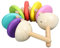 IMIKEYA Portable Holz-Castanets Für Junge Mädchen Musikinstrument Für Rhythmus Und Hand-Augen-koordination Für Kleinkinder Kindergarten Und Musikklassen Sicher Und Langlebig