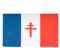 AZ FLAG - Lot de 2 Drapeau France libre 1940-1944 - 150x90 cm - Drapeau Français De La Résistance 100% Polyester Avec Oeillets Métalliques Intégrés