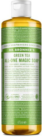 Dr. Bronner's Flüssigseife, Grüntee, 475 ml