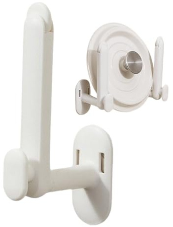 Generisch Crochet mural pour manteaux | Crochet mural télescopique pour vêtements et rideaux, porte-rideaux, porte-serviettes, crochet de fixation adhésive pour salle de bain, cuisine, penderie