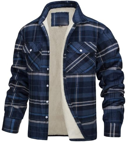 Zanisouta Chemise de bûcheron thermique pour homme - Chemise en flanelle à carreaux - Doublée en polaire - Avec capuche - Fermeture éclair - Manches longues - Chemise de travail thermique - Doublure
