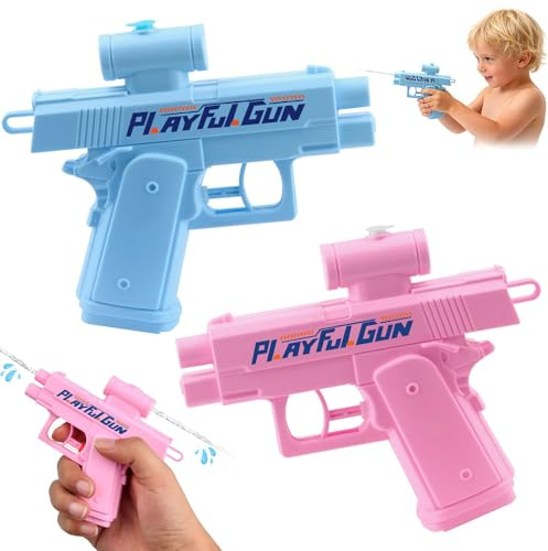 Wasserpistole Prank Gun, 2 Stück Streich-Wasserpistole, Prank Reverse Water Guns, Prank Kleine Spritzpistole, Witzige Lustige Geschenke, Kniffliges Spielzeug.