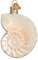 Old World Christmas Nautilus Muschel Glas geblasen Ornament für Weihnachtsbaum