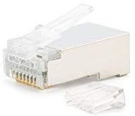 NanoCable 10.21.0203 - Conector para cable de red Ethernet RJ45, 8 hilos Cat.6 FTP, bolsa de 10 unidades