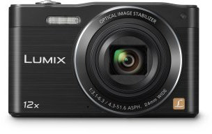 Panasonic DMC-SZ8 Lumix Fotocamera Compatta, CCD 16 MP, Zoom ottico 12x stabilizzato,WiFi, Obiettivo grandangolo 24mm, Nero