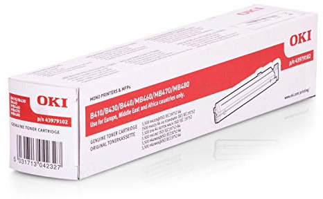 Oki 43979102 Tonerkartusche für Laserdrucker, 3.500 Seiten, Schwarz, 1 Stück