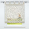 CORLIF Raffrollo Ausbrenner Transparente Raffgardine mit Schlaufen Schlaufenrollo Gardinen Modern Sand BxH 100x150 cm 1 Stück