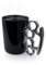 Thabto Knuckle Duster Mug Black and Silver
