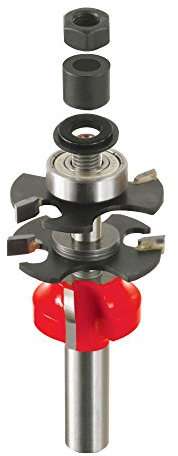 Freud 99-760: 3,8 cm (Durchmesser). Premier verstellbare Schienen- und Stile-Bit mit 1,27 cm Schaft (rund), 9,5 cm Gesamtlänge