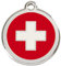 Hundemarke RedDingo Schweizer Kreuz M 30mm