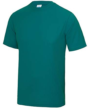 Just Cool Mens Performance Plain T-Shirt (M) (Jade)