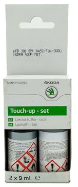 Skoda Original Lackstift Set Aqua Blau Metallic 3U3U F8K