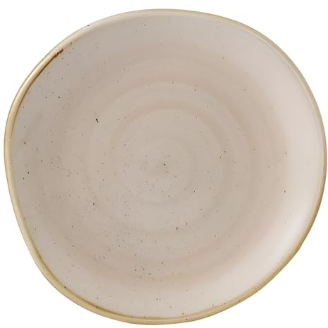 Churchill Stonecast Round Plate Nutmeg Cream 186mm