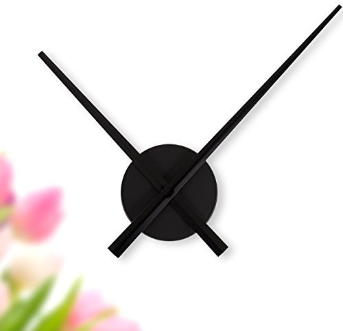 WANDKINGS Wanduhr Solo XL mit Uhrwerk & extra großen Uhrzeigern - Farbe: SCHWARZ