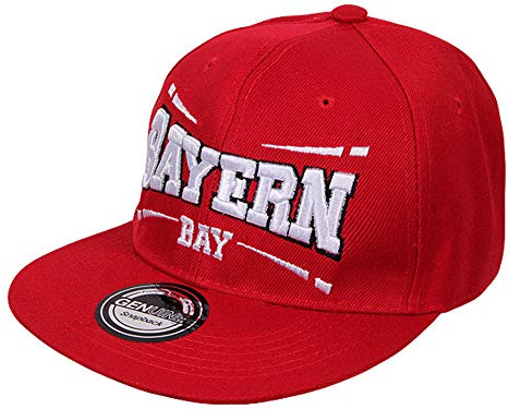 Cappy Baseballcap Bayern Hip Hop Schirmmütze Mütze Käppi Rot Streetware