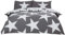 Rapport Stars Wende-Bettwäsche-Set, Polycotton, Grau, Einzelbett