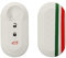 kwmobile Custodia Coprichiave Compatibile con Fiat Lancia con 3 tasti pieghevole Cover - Copritelecomando Chiave Auto - Copri Chiavi Macchina Bandiera italiana