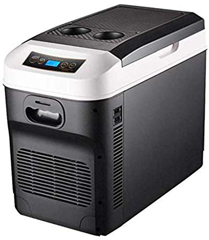 Frigo RéFrigéRateur Congelateur Glaciere Mini Réfrigérateur 12V-24V / 220V-240V de voiture réfrigérateur Cooler Box double usage chaud/froid Portable IceBox Petit congélateur, Camping-noir-28L