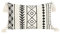 MOCOFO 45,7 cm gewebter getufteter Quasten-Kissenbezug, Fransen-Kissen, Sofa-/Couch-Überwurf, Bohemian-bestickter Bezug (runde Quasten, 45,7 x 45,7 cm)