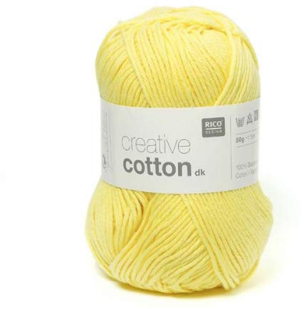 Creative Cotton DK RICO DESIGN Creative Cotton DK Fb. 003 hellgelb
